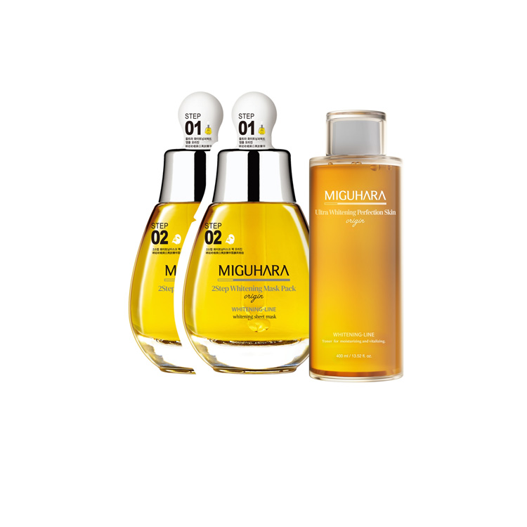 

Тонер для осветления и увлажнения кожи, борьбы с акне и антиоксидантной защиты 400мл/400мл*2 MIGUHARA