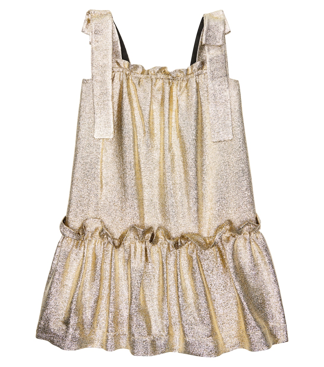 

Металлическое платье Stella McCartney Kids, золотой