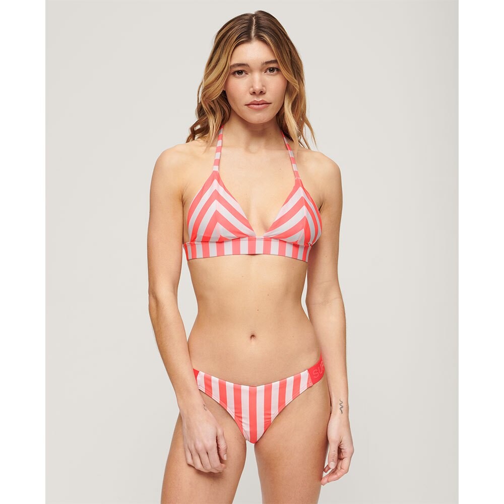 

Топ бикини Superdry Triangle, розовый