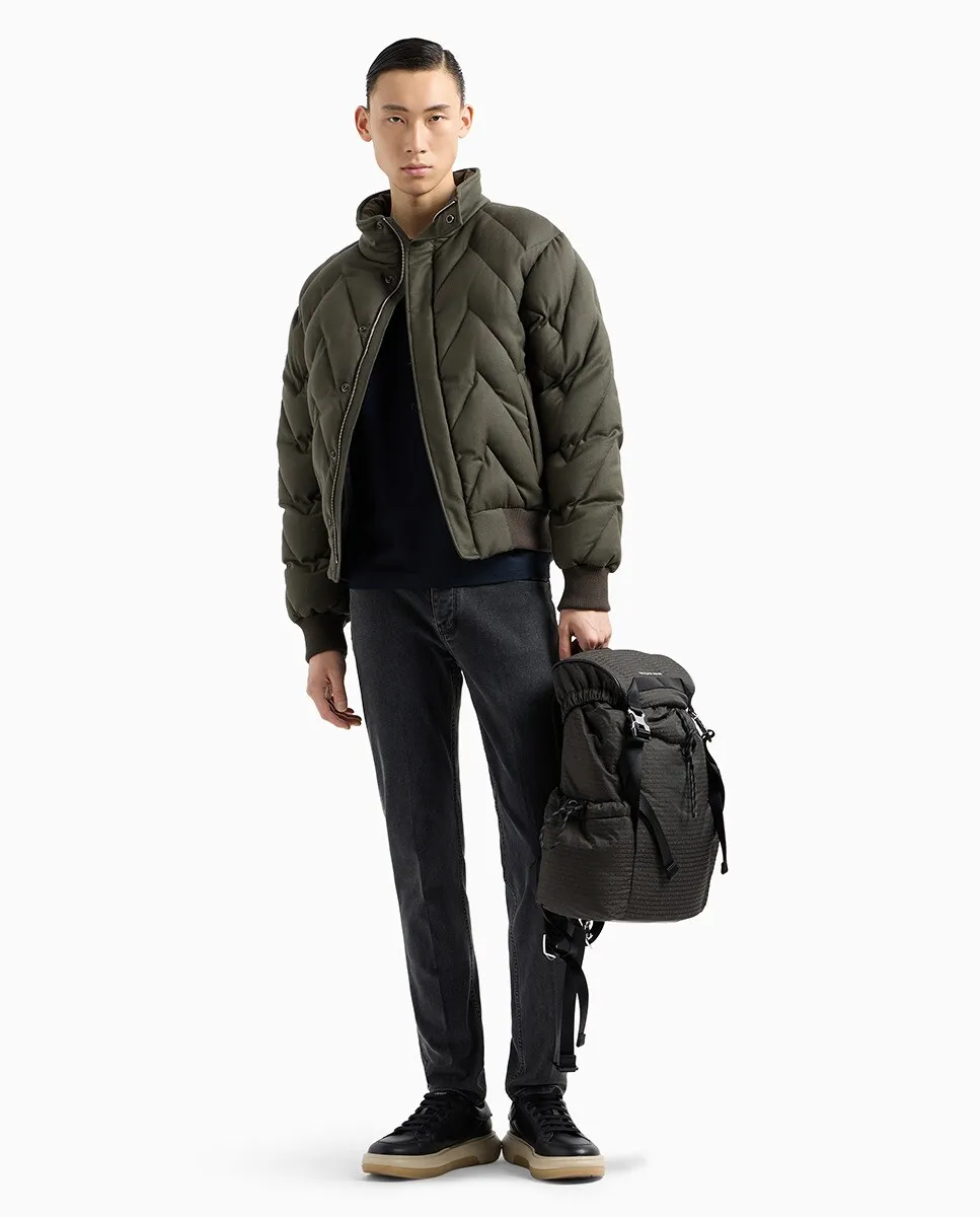 

Мужские джинсы узкого кроя J75 на пуговицах Emporio Armani, черный