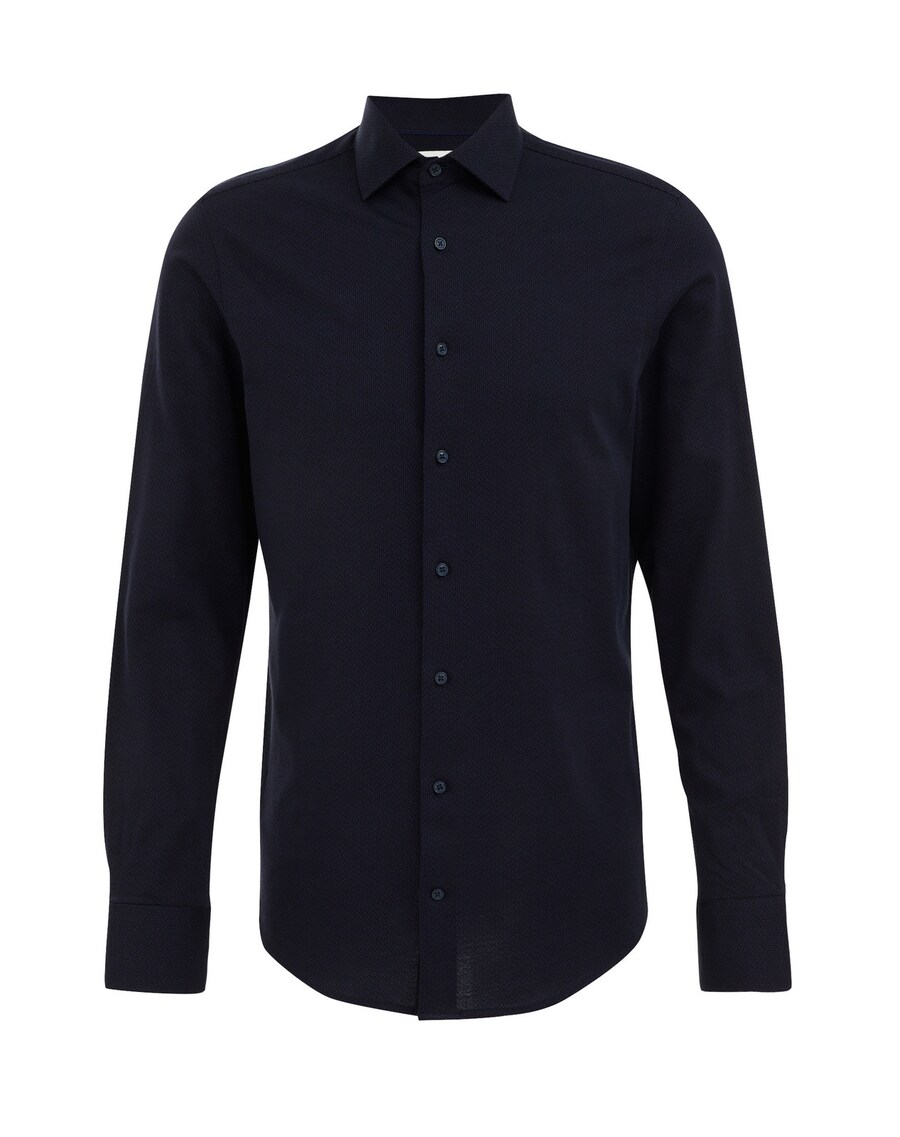 

Деловая рубашка WE Fashion Slim fit Business Shirt, темно-синий
