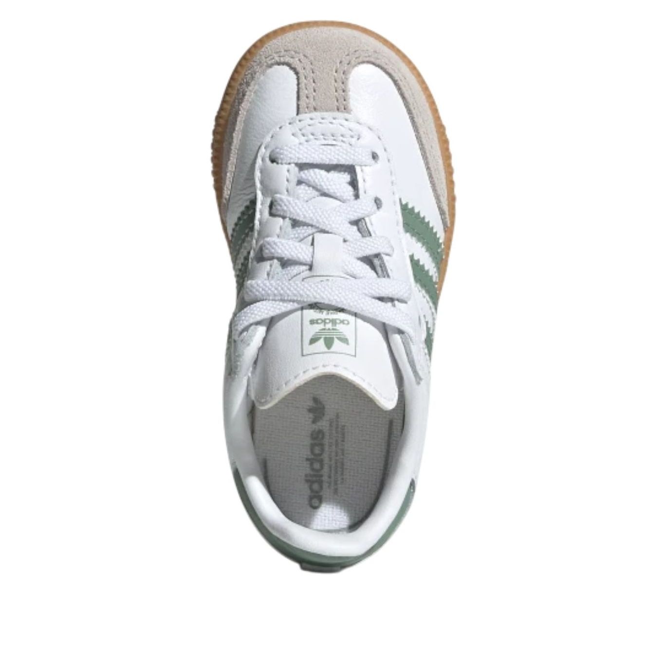 (TD) Adidas Samba OG Cloud White Sylver Green — фото 2