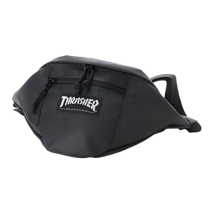 

Thrasher Полиэстеровая поясная сумка Regular Unisex Black, Black with White Logo
