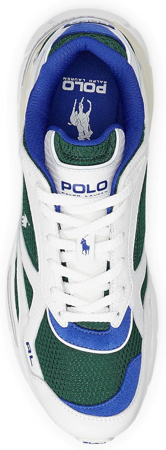 Кроссовки Polo Ralph Lauren Trackster 275, Deckwash White/Antique Green — фото 4