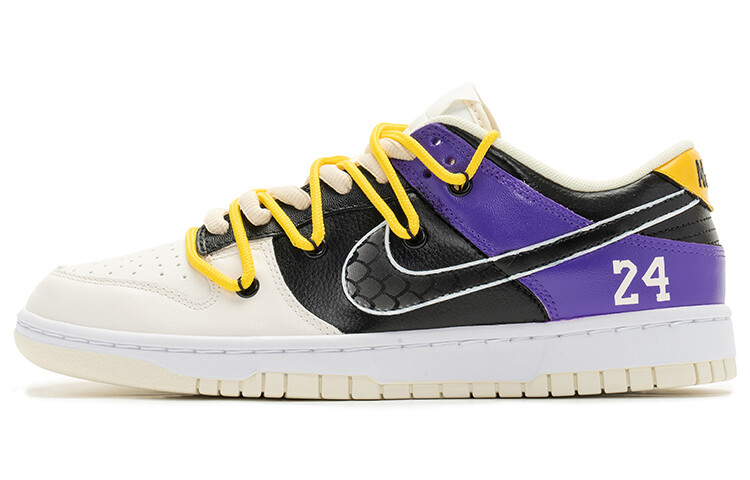 

Кроссовки Nike Dunk Skateboard Shoes Men Low-Top Purple/Gold