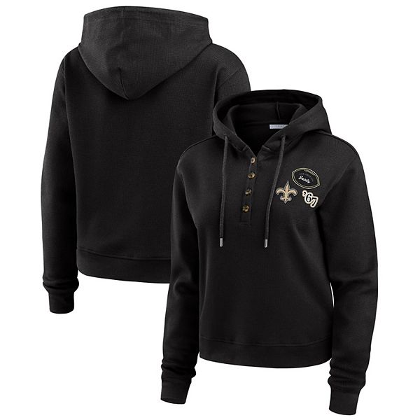 

Женский черный худи New Orleans Saints Wear By Erin Andrews