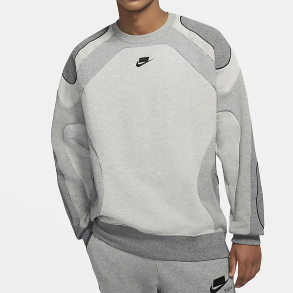 Толстовка sportswear nsw sports round neck pullover gray Nike, серый — фото 4