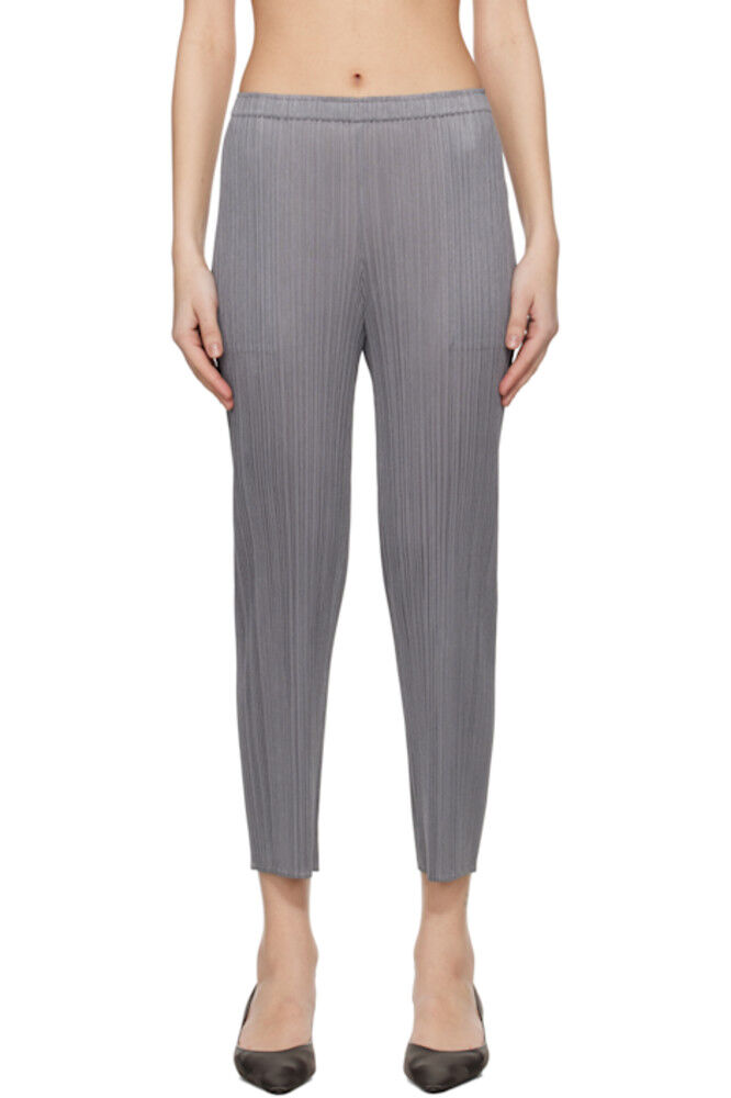 

Серые базовые брюки PLEATS PLEASE ISSEY MIYAKE