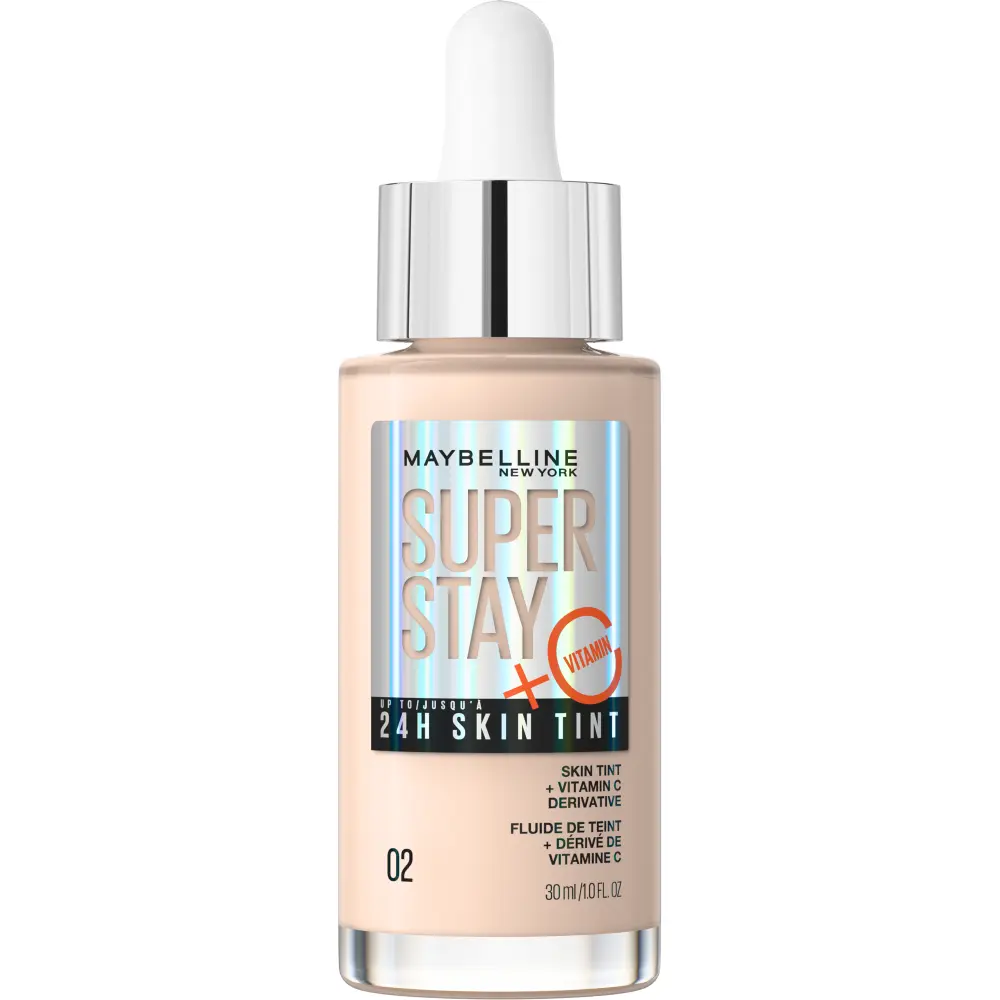 

Стойкий осветляющий тональный крем для лица 02 Maybelline New York Super Stay 24H Skin Tint, 30 мл