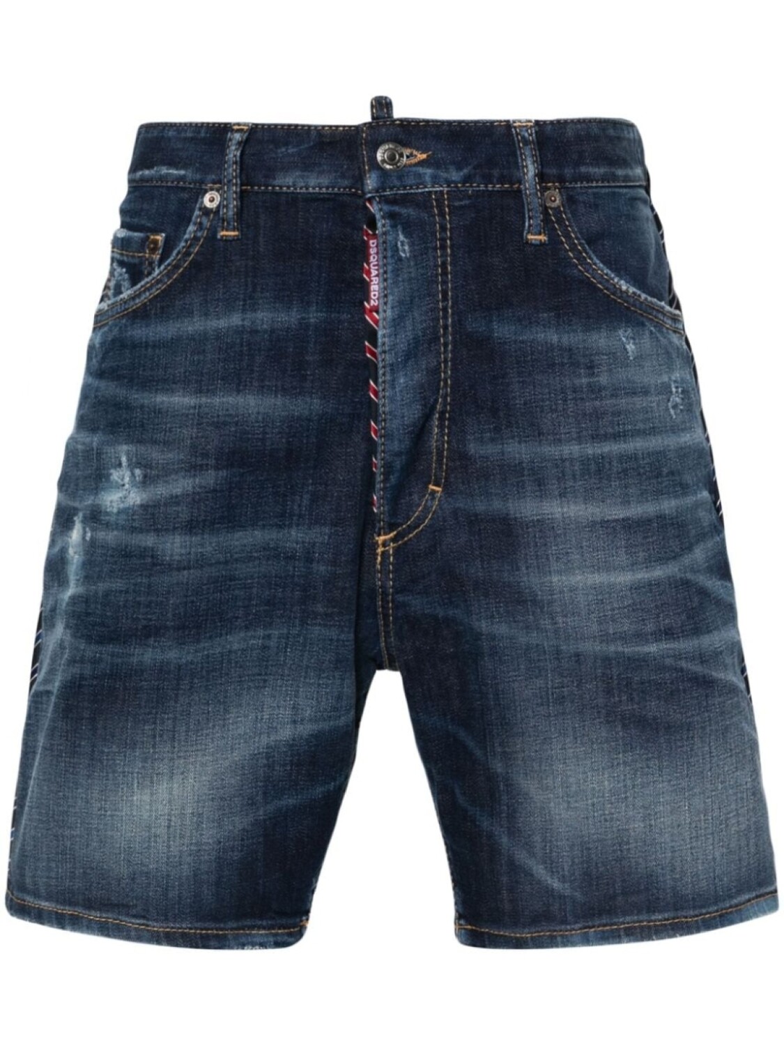 

Dsquared2 шорты Dark Easy Ripped Wash Marine, синий
