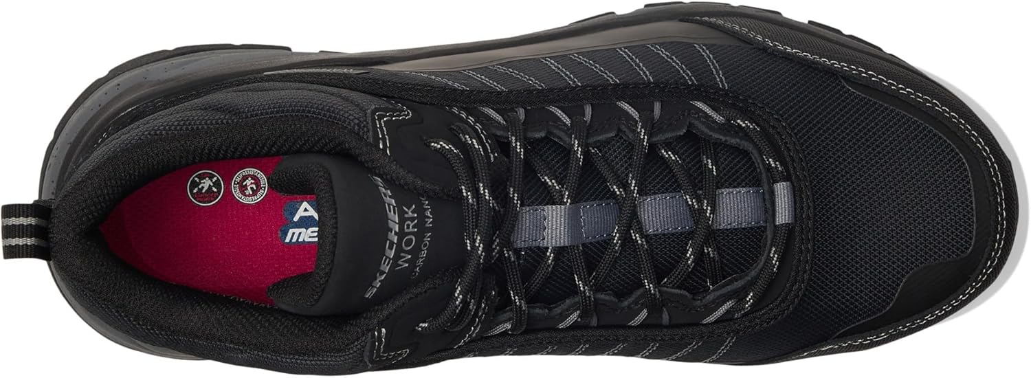 Мужские кроссовки Skechers D'lux Journey Sr - Terrain - с композитным носком, черный — фото 2