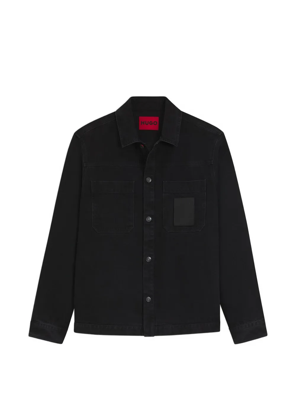 

Рубашка с накладными карманами Hugo, черный