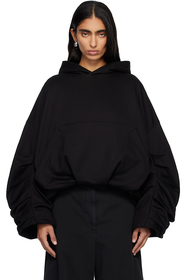 

Худи с драпировкой Dries Van Noten, черный