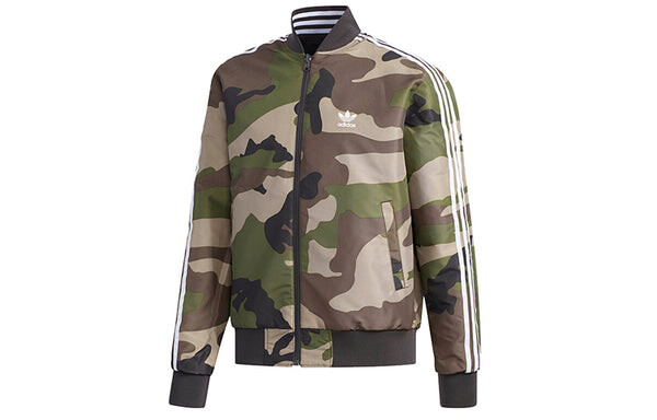 Куртка adidas originals REV Jacket Camouflage reversible Sports Black, черный — фото 2