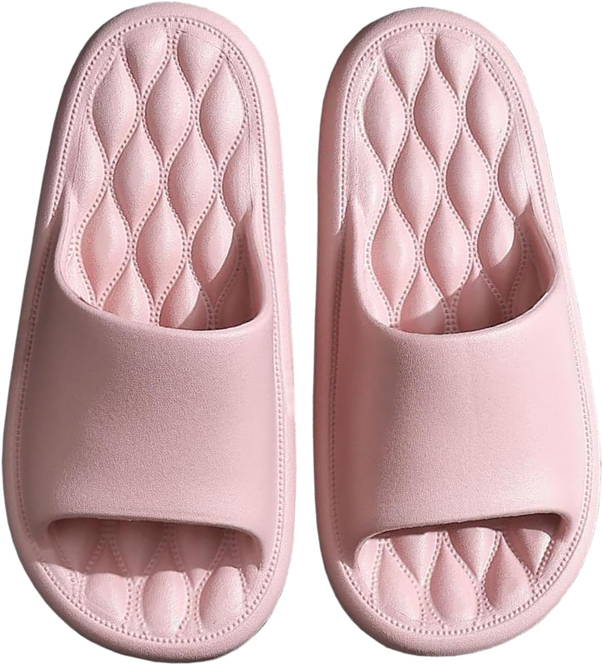 

Тапочки Gaolinci для женщин и мужчин, домашние нескользящие тапочки, с имитацией воздушной подушки, мягкой подошвой и амортизирующими Сандалиими, розовый