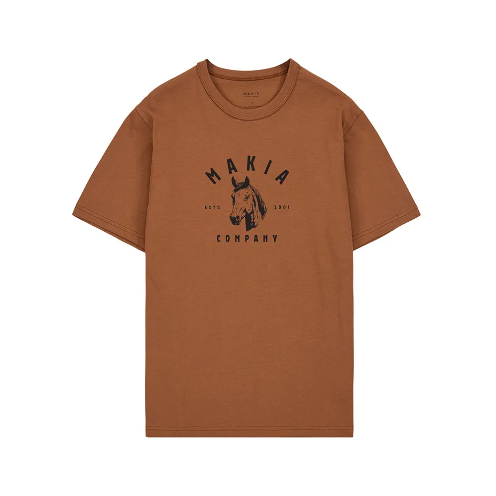 

Футболка с коротким рукавом Makia Kallblod, коричневый
