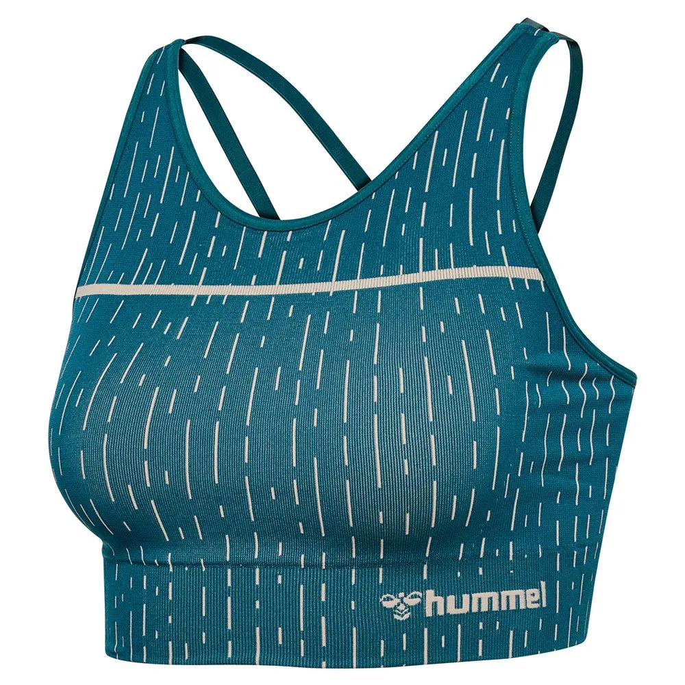 

Спортивный топ Hummel Drops seamless, синий