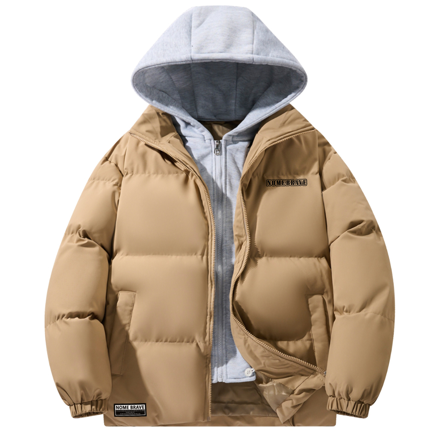 

NOME Пуховик Unisex, Khaki (Mock Two-Piece)