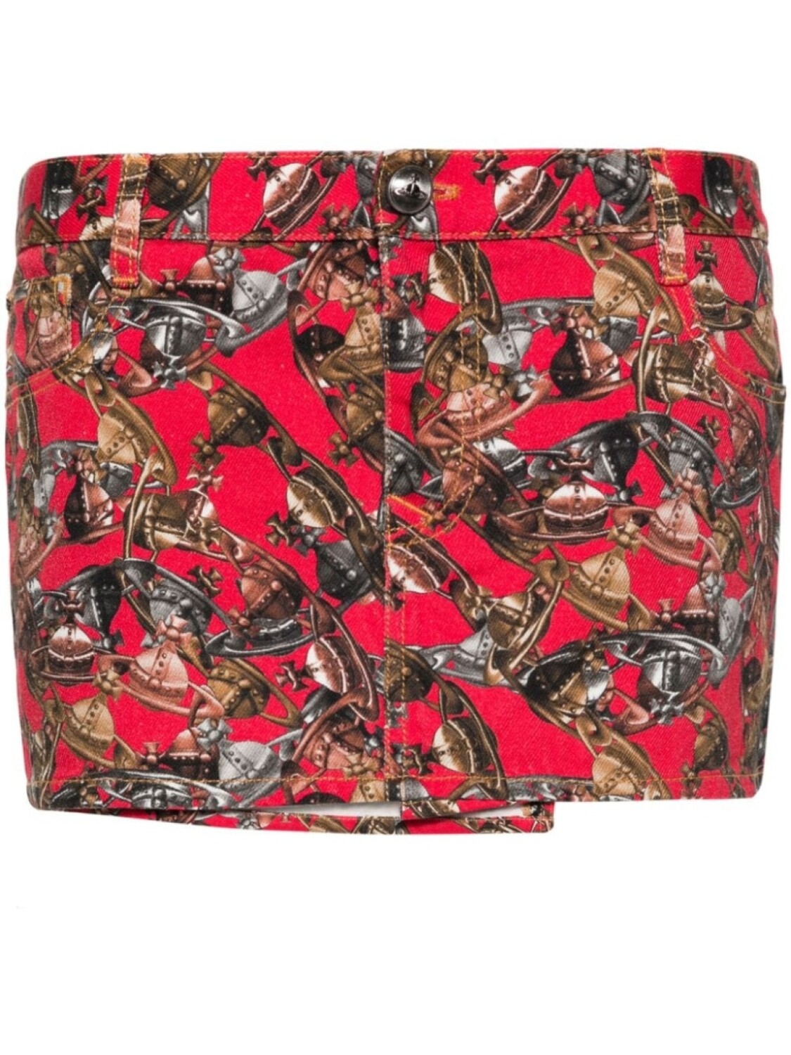 

Vivienne Westwood юбка Foam Crazy с принтом Orb, красный