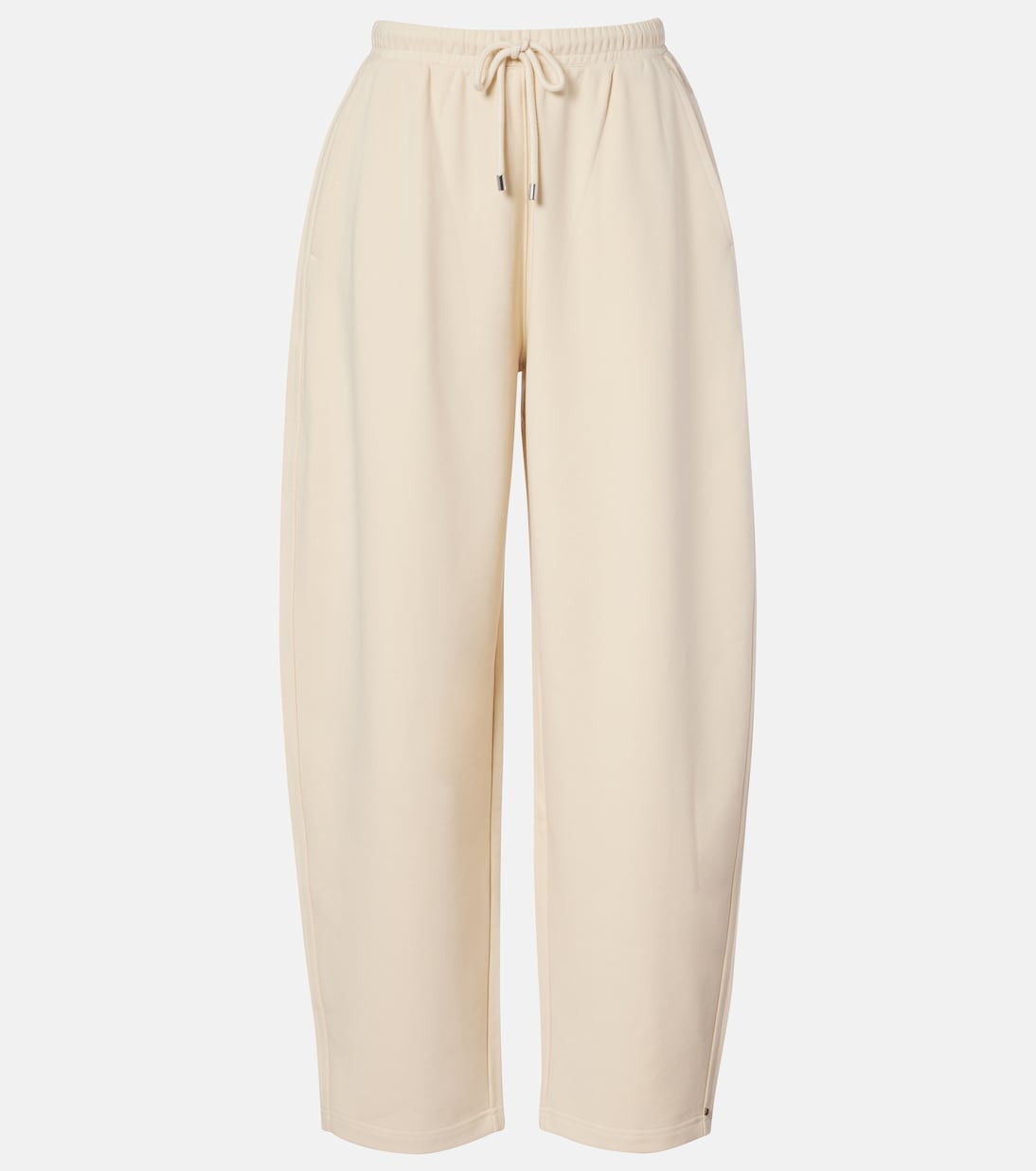 

Широкие спортивные брюки из хлопкового джерси Sportmax, Avorio