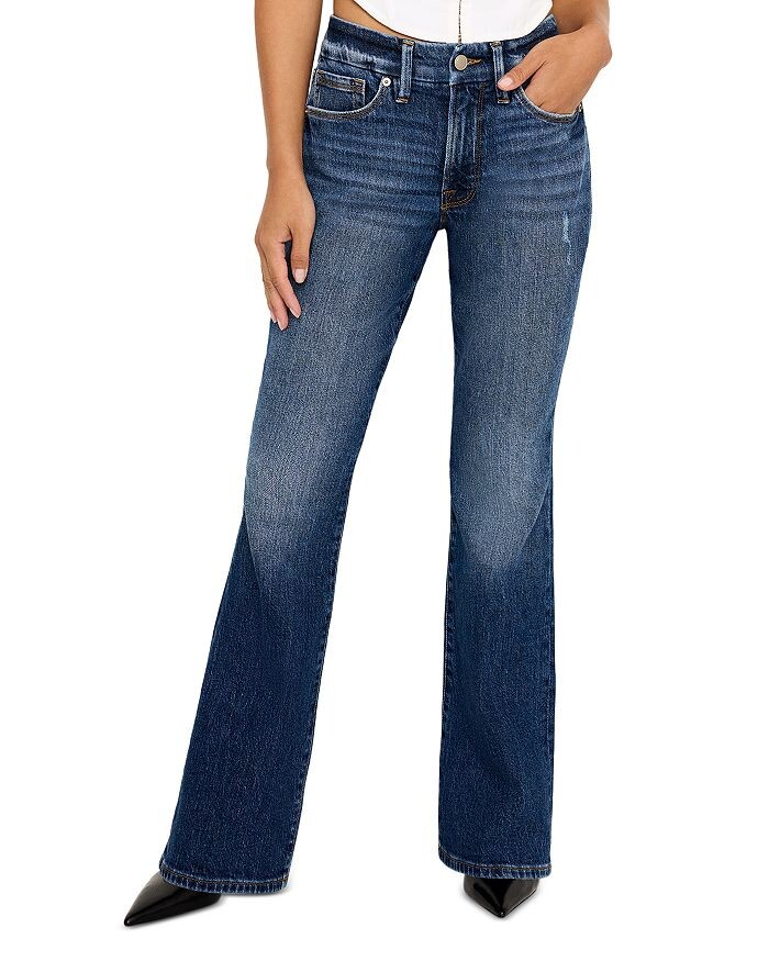 

Джинсы Good American Good Petite Bootcut I704, синий