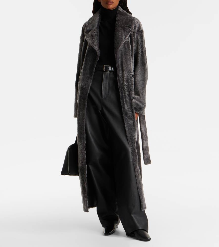 Плоские кожаные ботинки Wally до щиколотки Staud, Black — фото 3