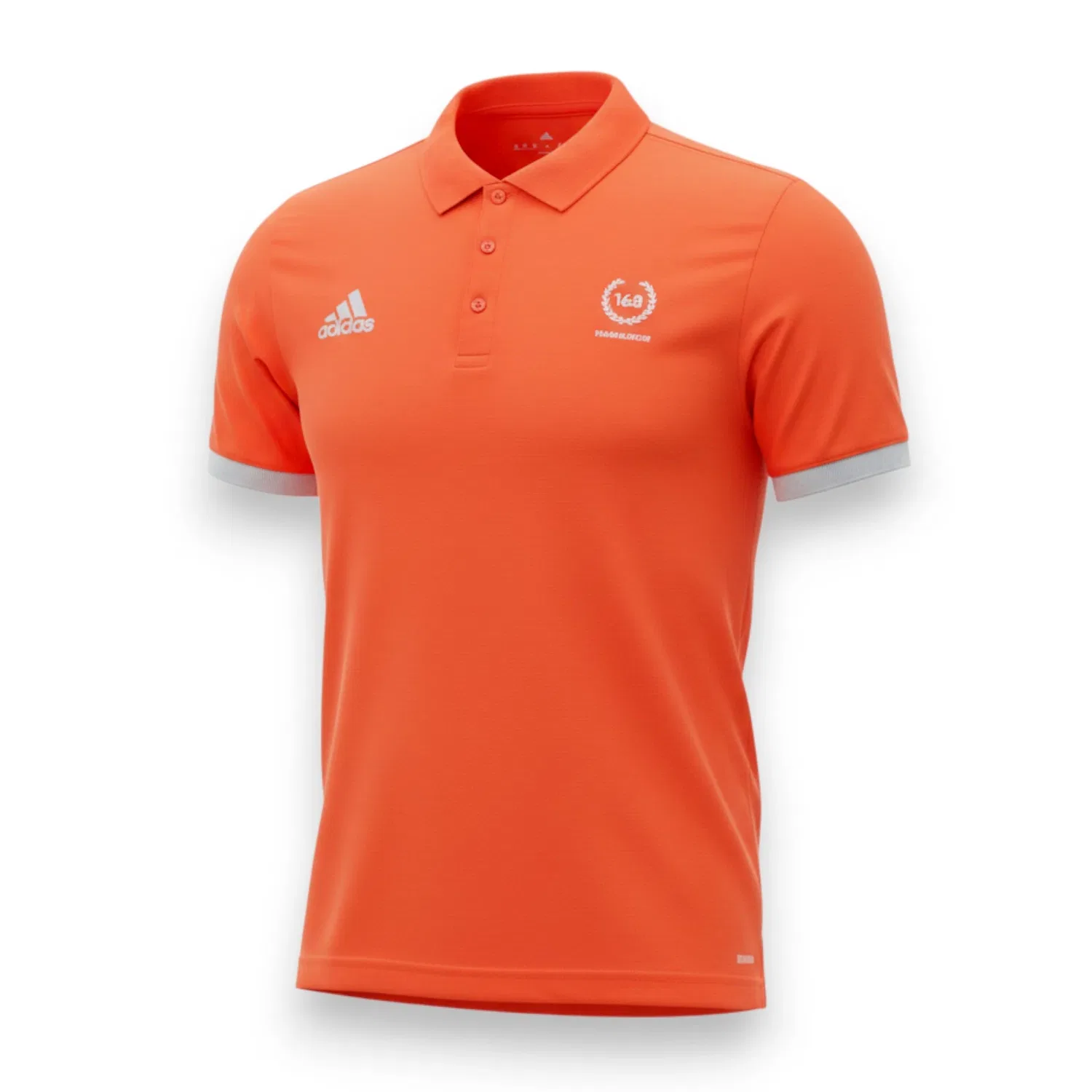 Футболка поло с логотипом Adidas, оранжевый