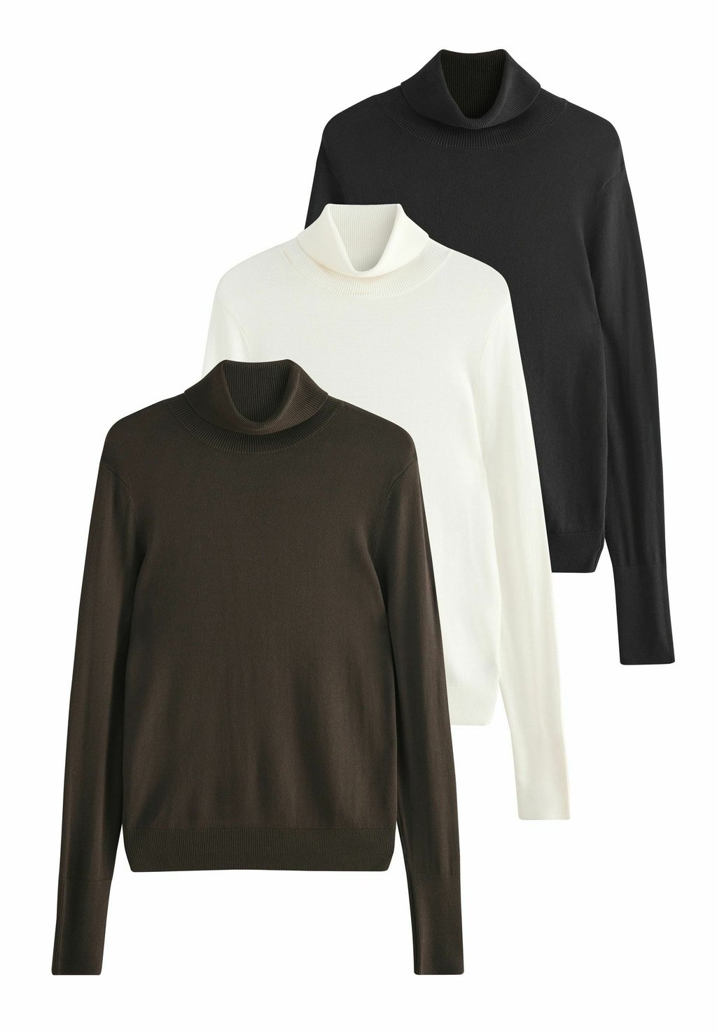 

Джемпер 3 PACK ROLL NECK THE SET, черный