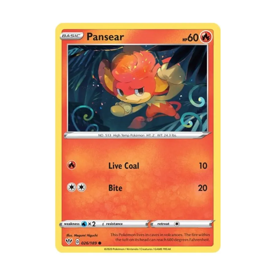 

CCG Пансер (К) # 26/189, Pokemon - SWSH03 - Darkness Ablaze - Singles