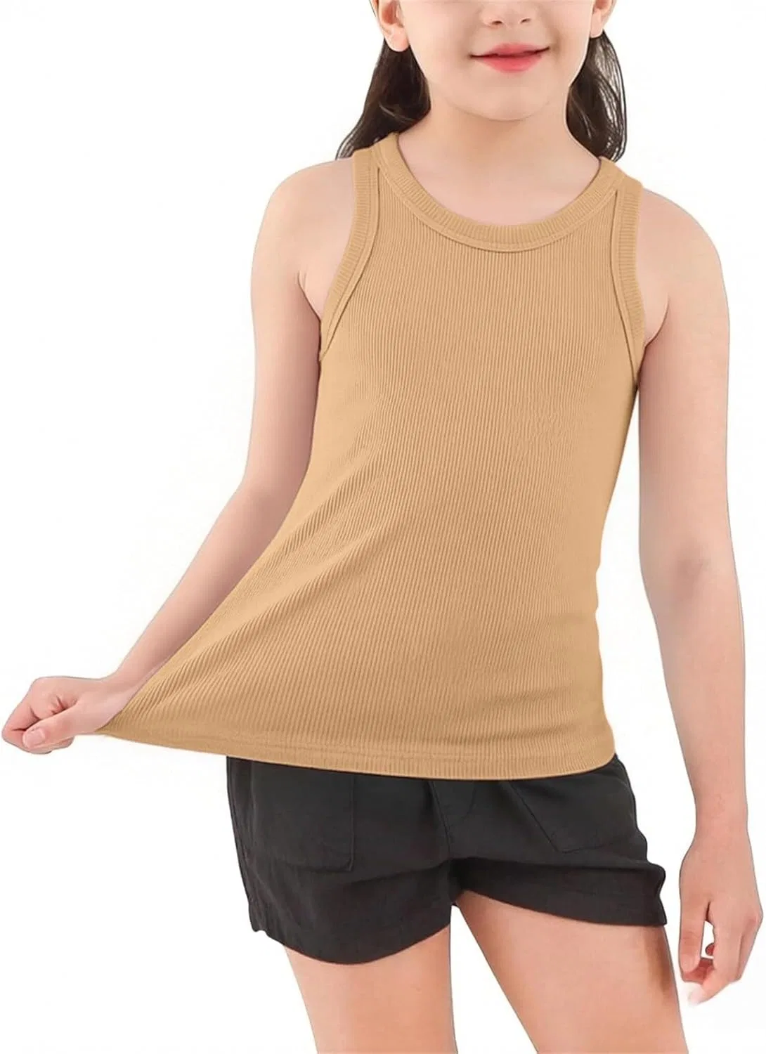 Детский топ без рукавов Ribbed Knit, Gold
