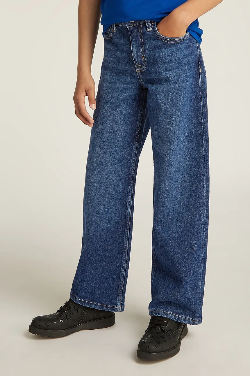 

Детские джинсы HR WIDE Calvin Klein Jeans, темно-синий