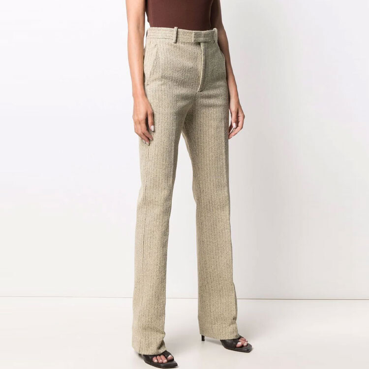 Брюки женские Bottega Veneta Casual, бежевый — фото 4