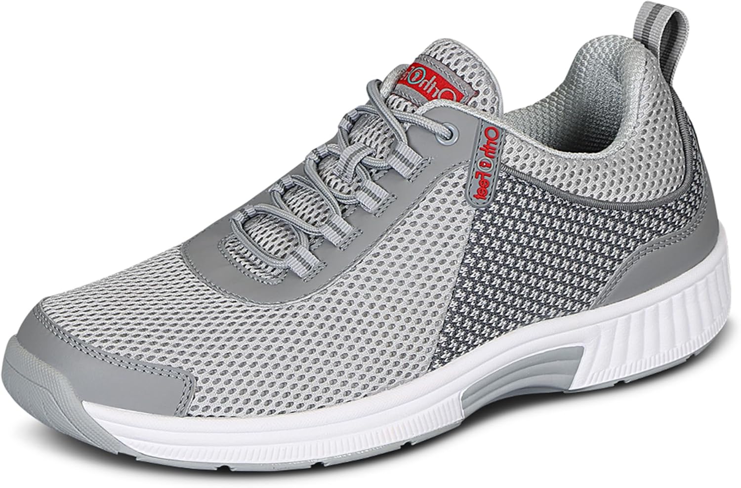 

Мужские ортопедические кроссовки Orthofeet Edgewater с вязаным верхом, серый