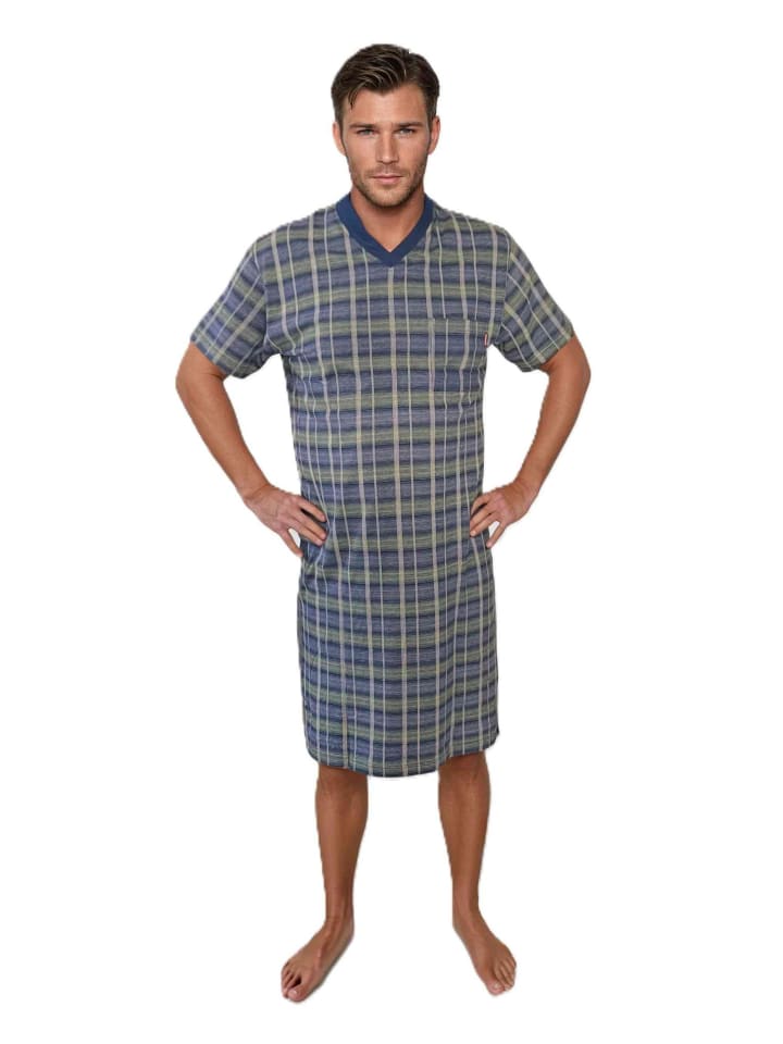 

Ночная рубашка с короткими рукавами зеленого цвета NORMANN