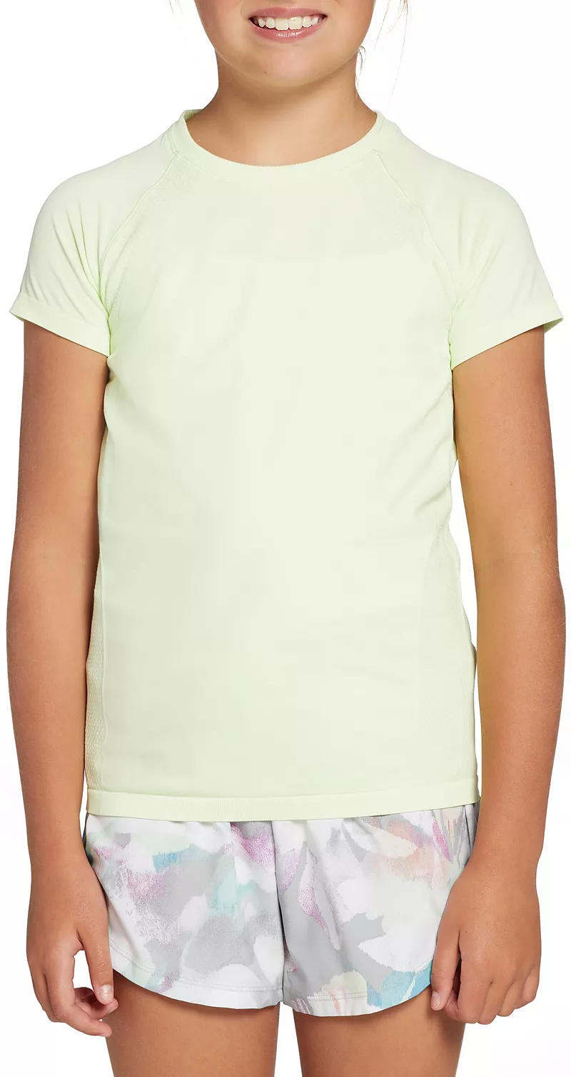 

Бесшовная футболка с короткими рукавами DSG Girls' Movement, цвет Aloe Green