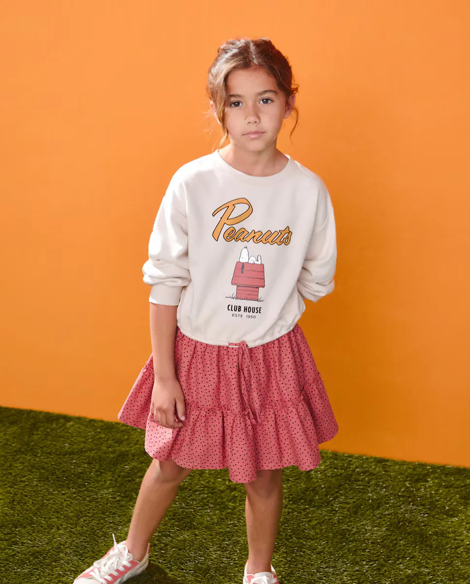 

Платье Снупи с длинными рукавами Kids El Corte Inglés, цвет 770 Terracota