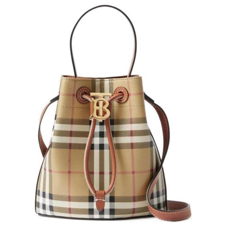 

Сумка ведро через плечо миниатюрная женская Burberry, gift set(basic set+box+shopping bag)