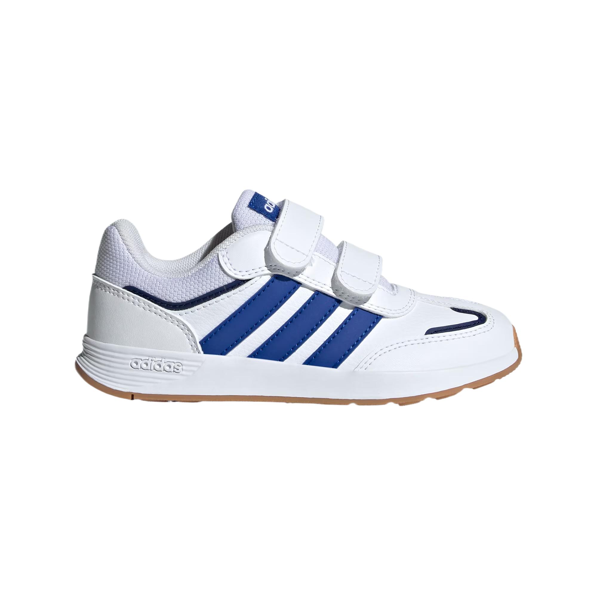 TENSAUR износостойкие низкие детские кроссовки для повседневной жизни Adidas, белый/синий — фото 2