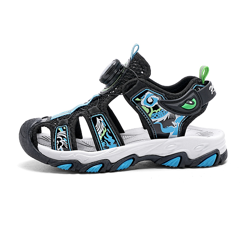 

Детские сандалии с низким верхом, противоскользящие, износостойкие, легкие, с амортизацией и защитой от ударов LONGDUIZHANG, синий