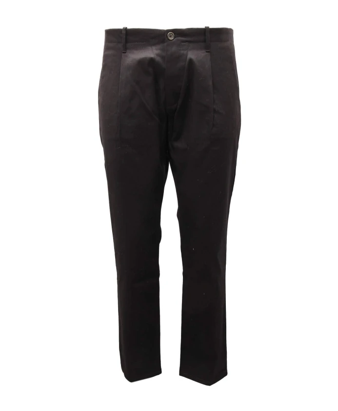 

Брюки со складками, изготовленные в Италии. Nine In The Morning, черный