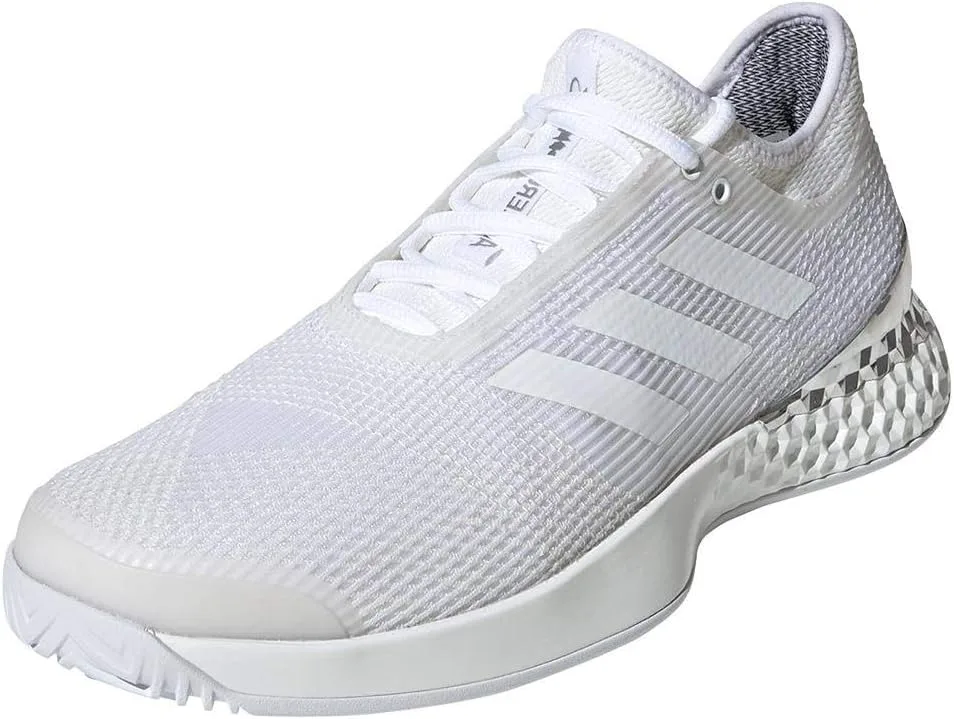 Мужские кроссовки Adidas Adizero Ubersonic длиной 3 метра, белый/серебряный — фото 4