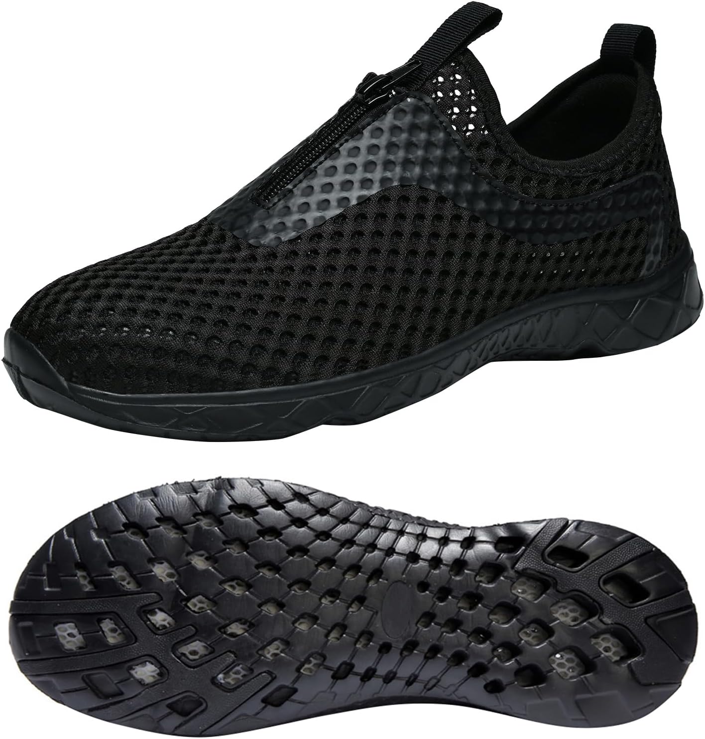 

Мужские водные кроссовки с быстрой сушкой, слив за 3 секунды и для плавания, походов, йоги Zhuanglin, черный