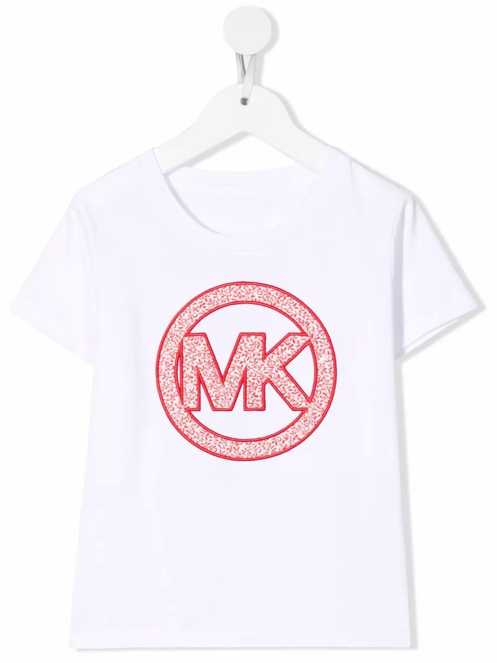 

Футболка с вышитым логотипом Michael Kors Kids, белый