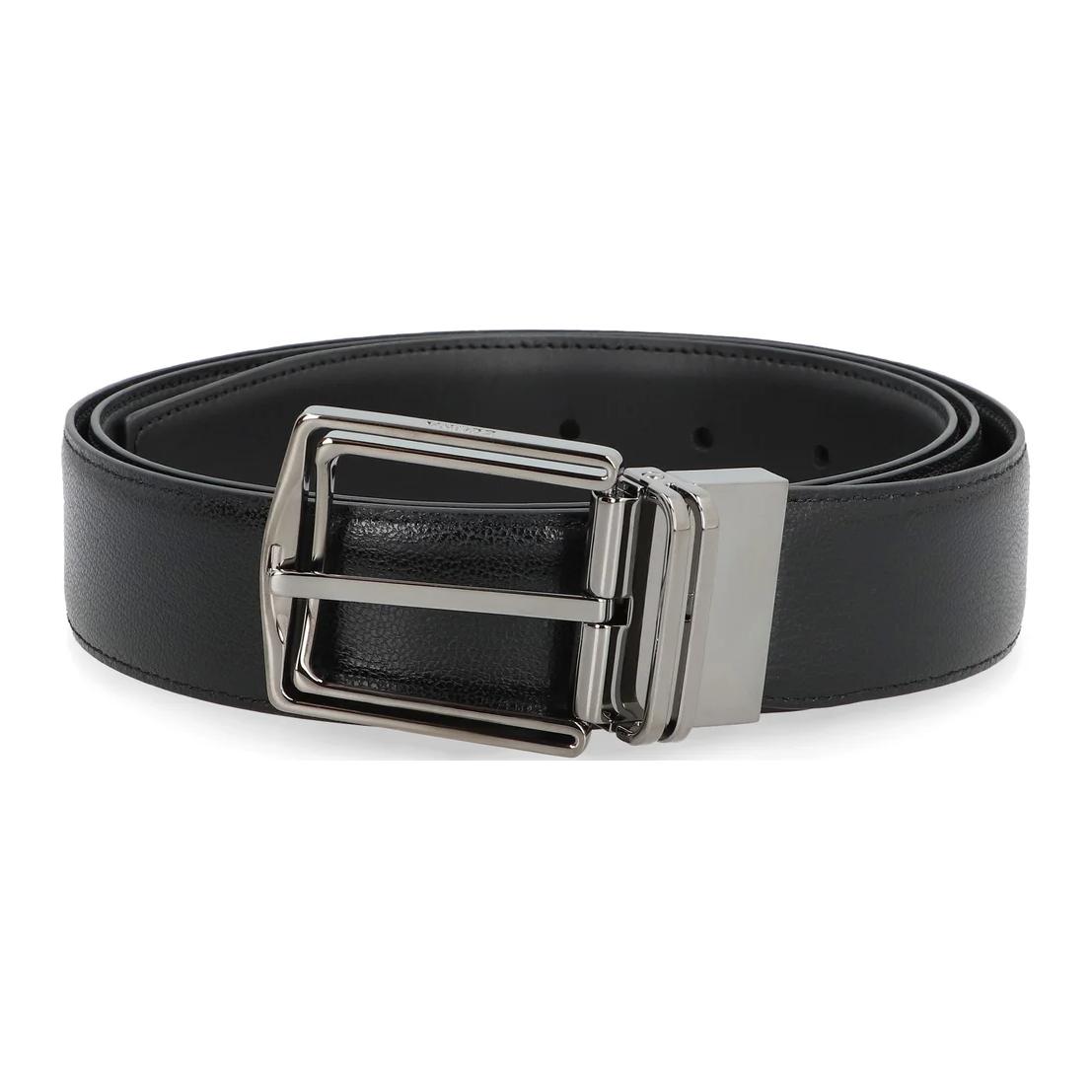 

Ремень Zegna с двусторонней пряжкой Ermenegildo Zegna, черный