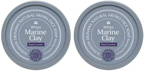 Мыло для лица Ryukyu White Marine Ray R, Royal Jasmine, 130 г x 2 шт, белый