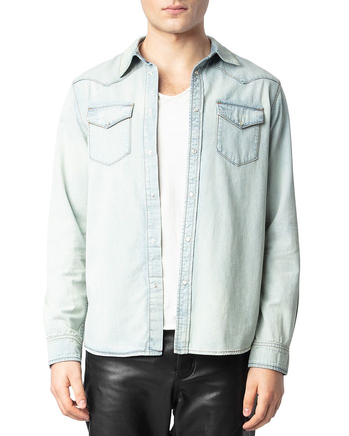 

Джинсовая рубашка Saby Zadig & Voltaire, синий