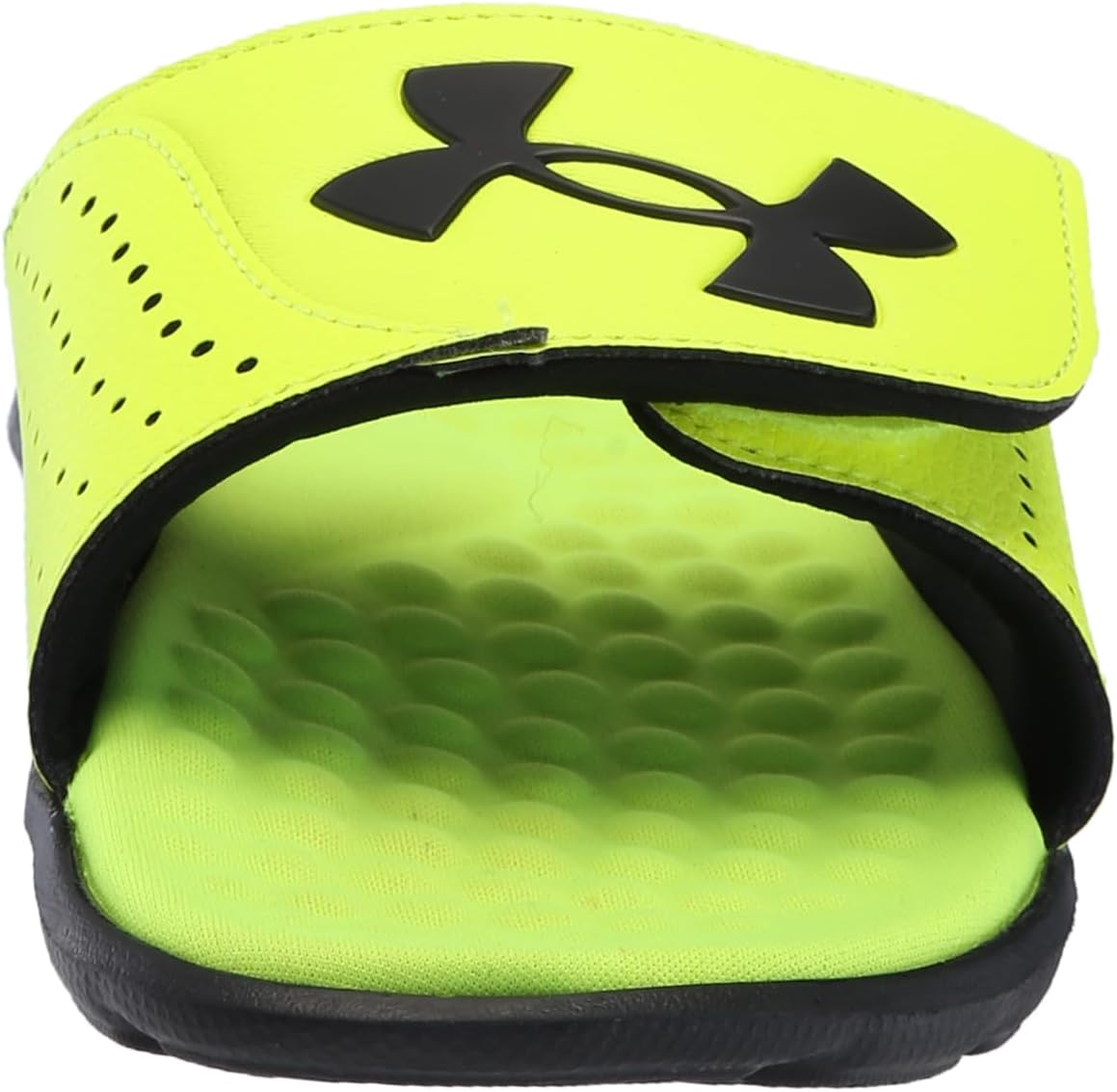 Under Armour мужские слайды Ignite Pro, (302) High-Vis Yellow/Black/Black — фото 2