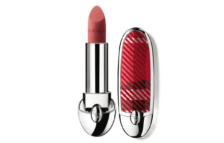 GUERLAIN Помада-слимк British Checkered Shell Vintage Edition Gemstone матовая шелковистая крем-текстура 3,5 г, N°258+ English check housing