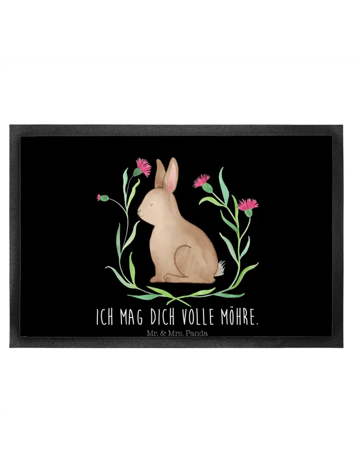 

Коврик Mr & Mrs Panda Hase Sitzen, черный