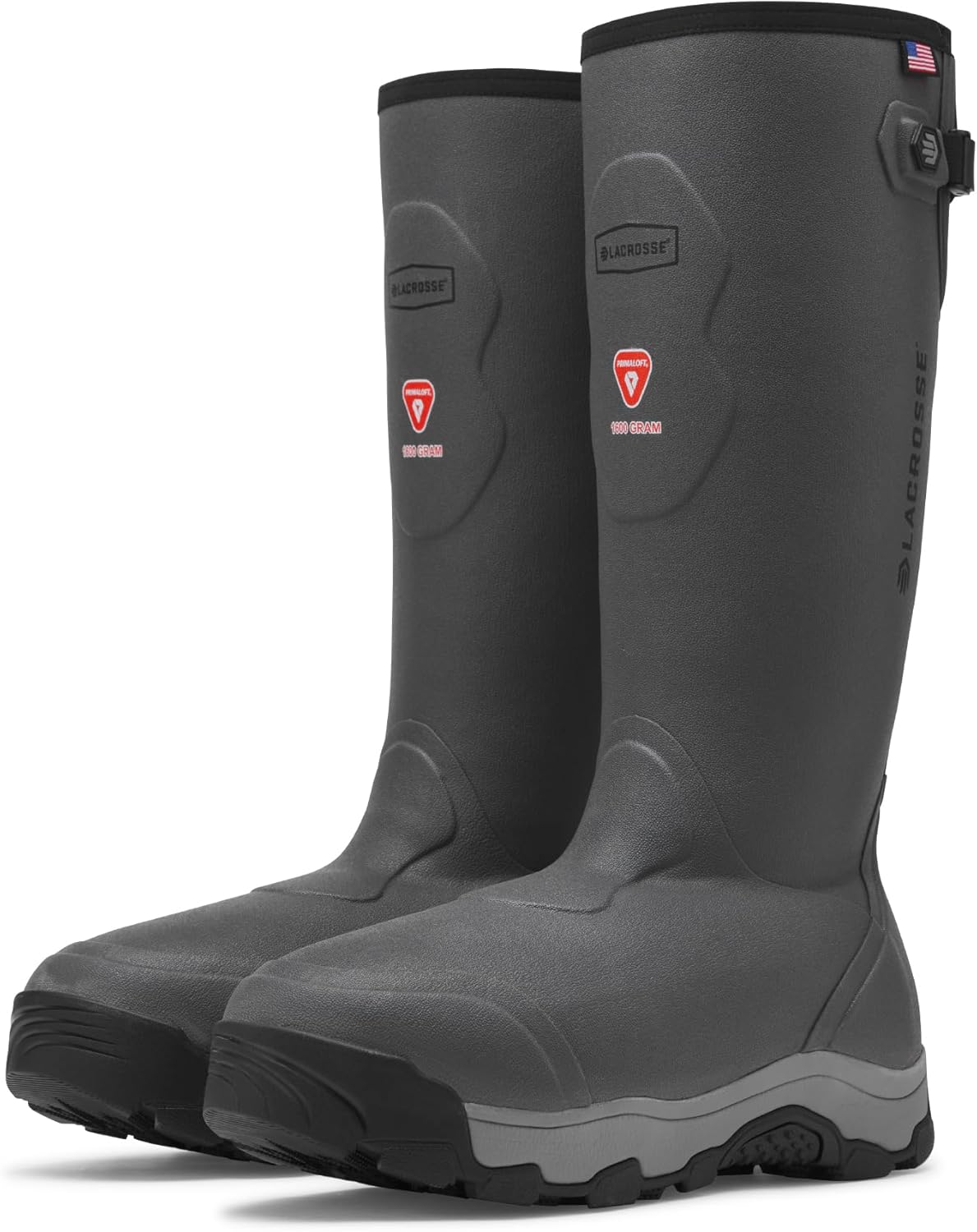 Мужские ботинки LaCrosse Alpha Evolution 17 1600G с утеплителем и водонепроницаемой защитой, с неопреновой подкладкой, прочная обувь для активного отдыха, серый — фото 4